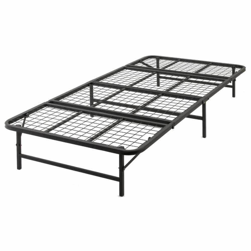 収納式折りたたみパイプベッド シングル BK[0412010] 【直送品】 返品・キャンセル・他商品と同時購入は不可