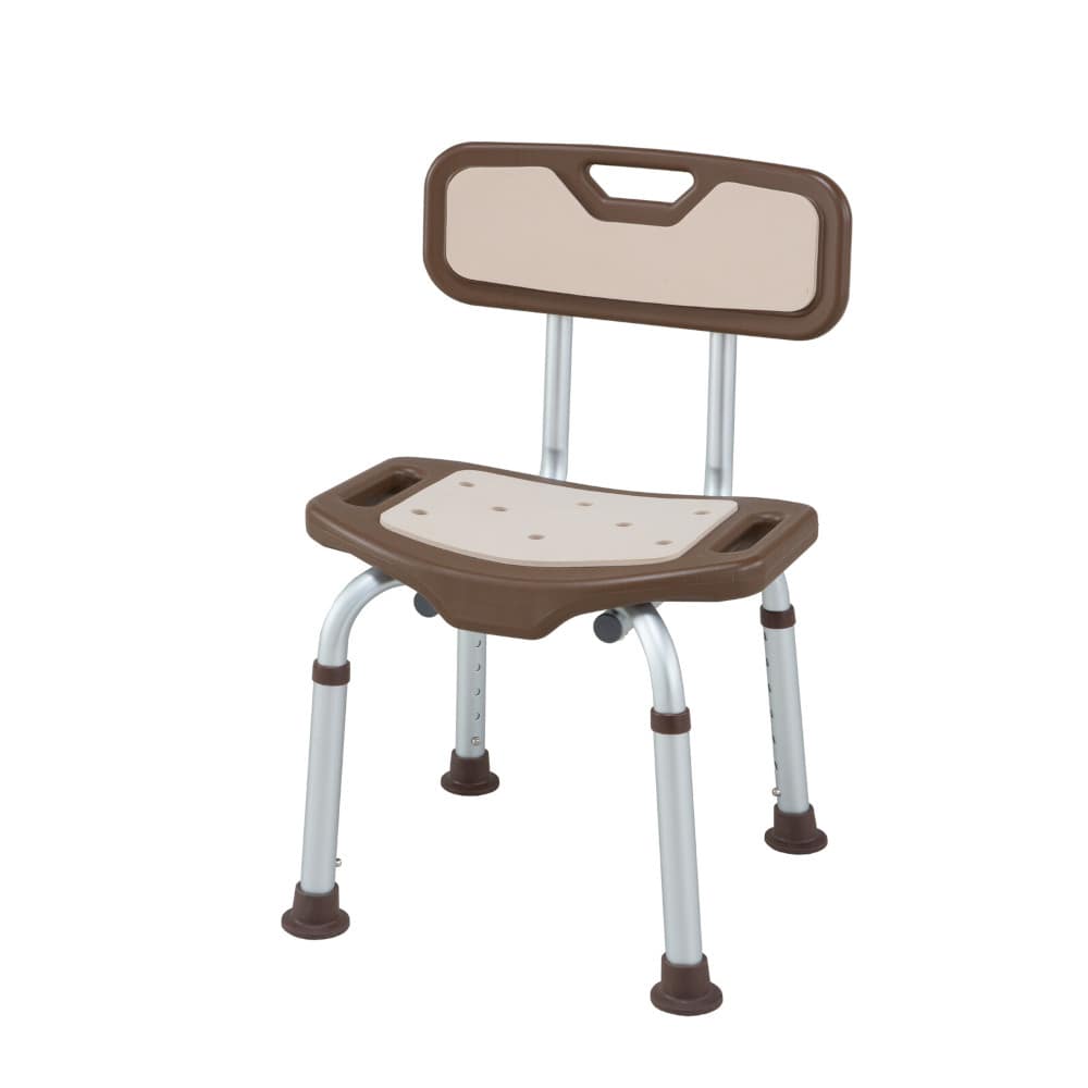 H.W アルミ製シャワーベンチ ブラウン[04266] 【直送品】 返品・キャンセル・他商品と同時購入は不可