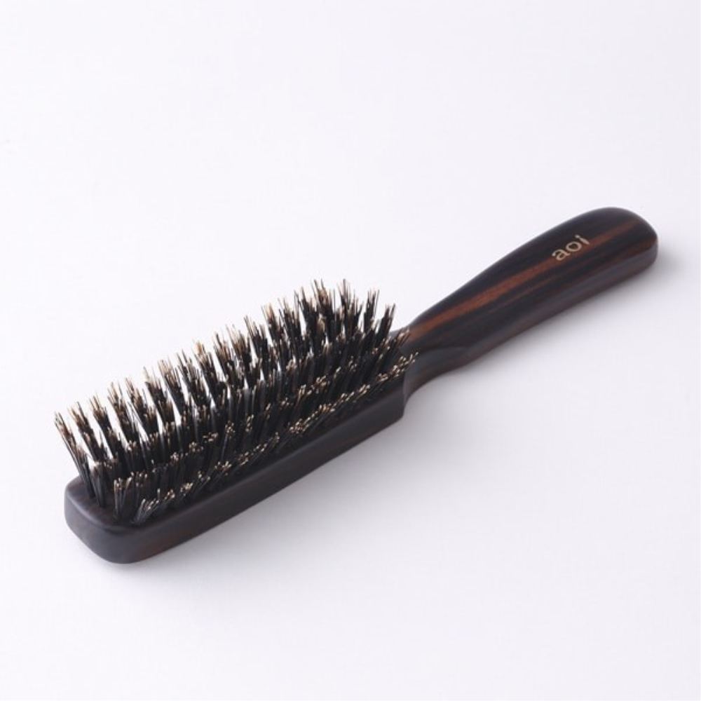 高級猪毛ヘアブラシ 6行 HKS-6 【直送品】 返品・キャンセル・他商品と同時購入は不可