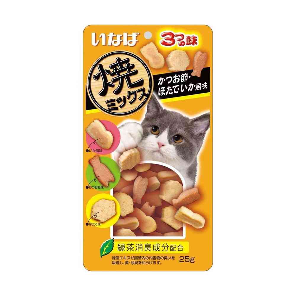いなば 焼ミックス3つの味かつお節・ほたて・いか風味