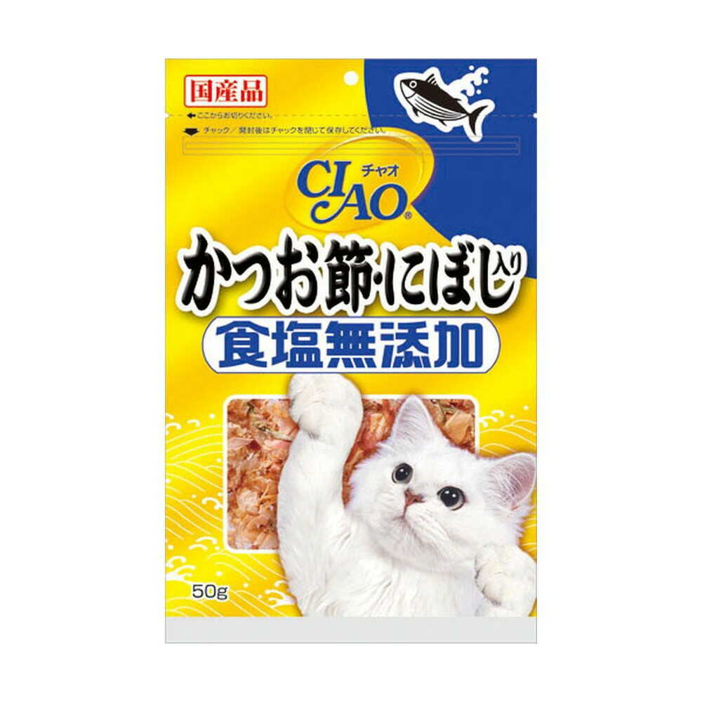 いなば チャオ かつお節・にぼし入り 塩無添加 50g