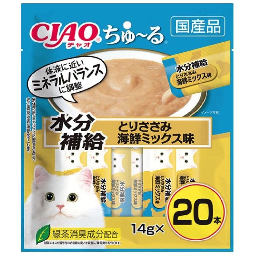 ちゅーる水分補給とりささみ海鮮ミックス味 14g×20P