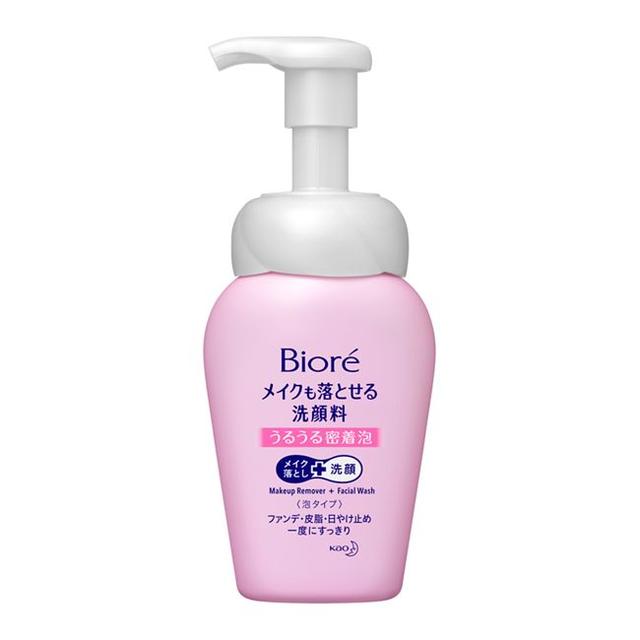 ビオレ メイクも落せる洗顔料 うるうる密着泡 本体   160ml