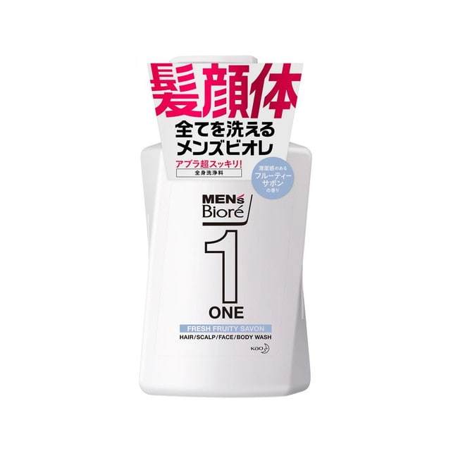 花王 メンズビオレONE フルーティーサボン 本体 480ml