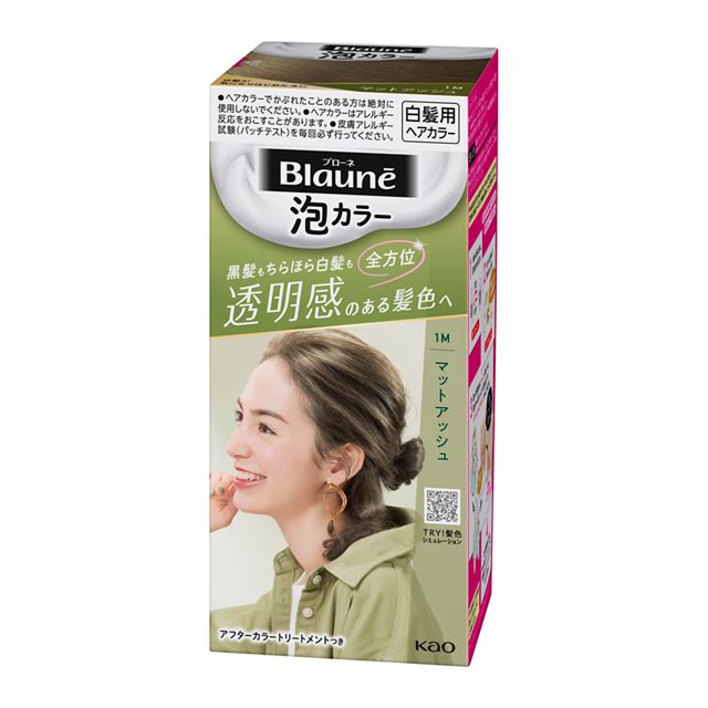 【医薬部外品】花王 ブローネ　泡カラー　１M　マットアッシュ　108ml