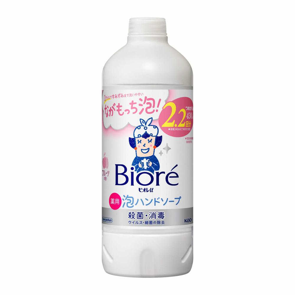 【医薬部外品】花王 ビオレu 泡ハンドソープ フルーツの香り つめかえ用 430ml