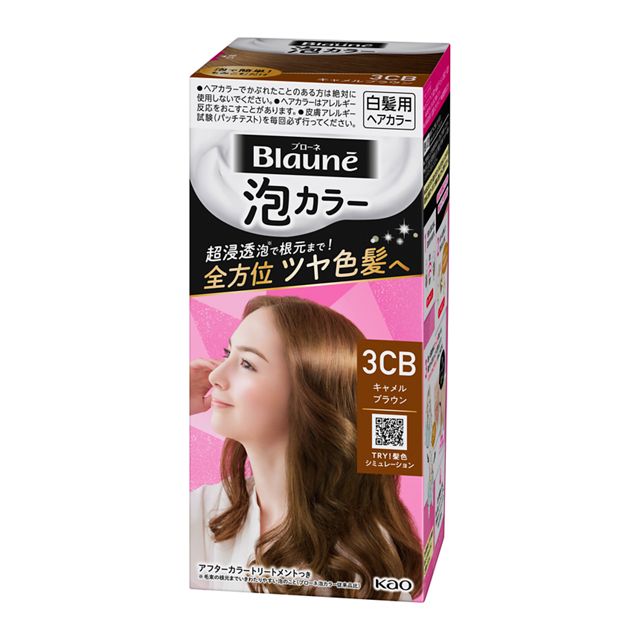 【医薬部外品】花王 ブローネ 泡カラー 3CB キャメルブラウン 108ml