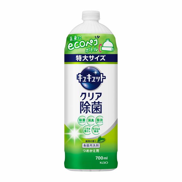 花王 キュキュット クリア除菌 緑茶の香り つめかえ用 700ml