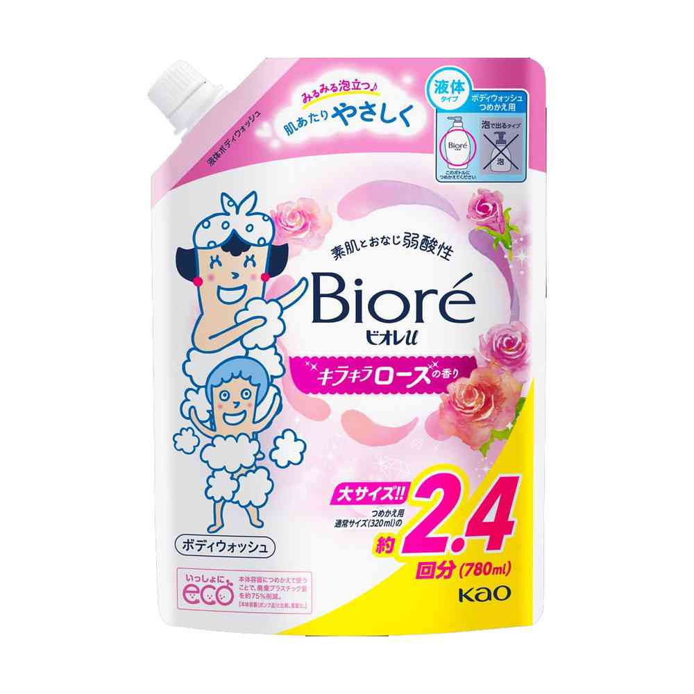 花王 ビオレu キラキラローズの香り 詰め替え用 780ml