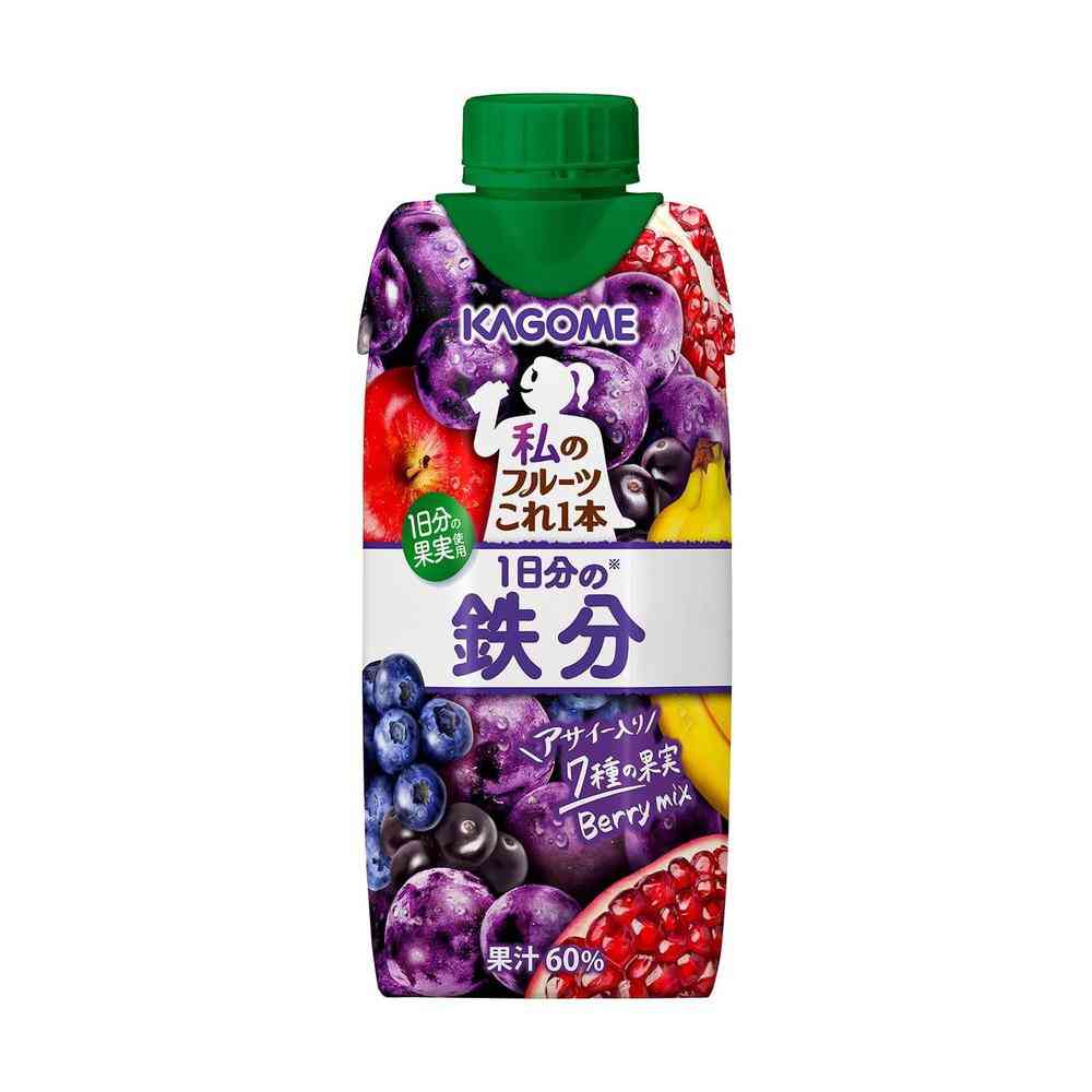 ◆カゴメ 私のフルーツ これ一本 1日分の鉄分 330ml   [24個セット]