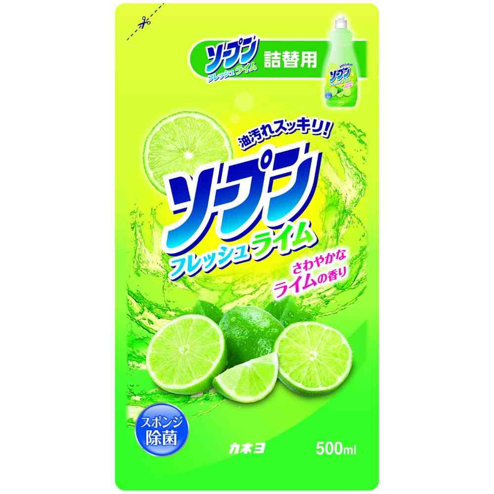 カネヨ石鹸 ソープンフレッシュライム 詰替 500ml
