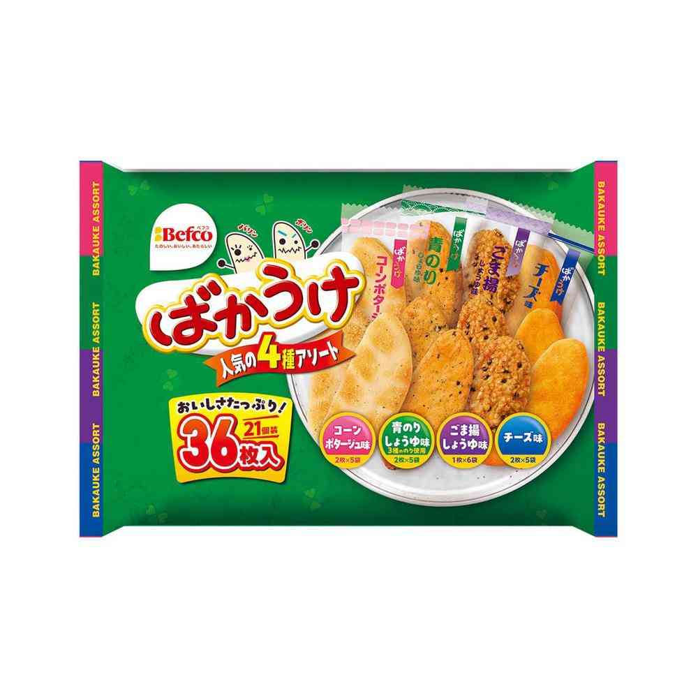 ◆栗山米菓 N ばかうけ アソート 36枚 [10個セット]