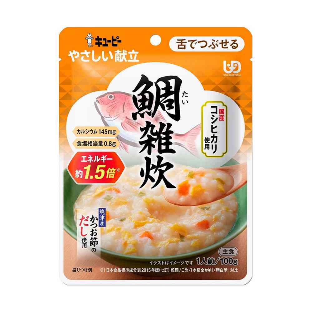 ◆キユーピー やさしい献立 鯛雑炊 [舌でつぶせる] 100g