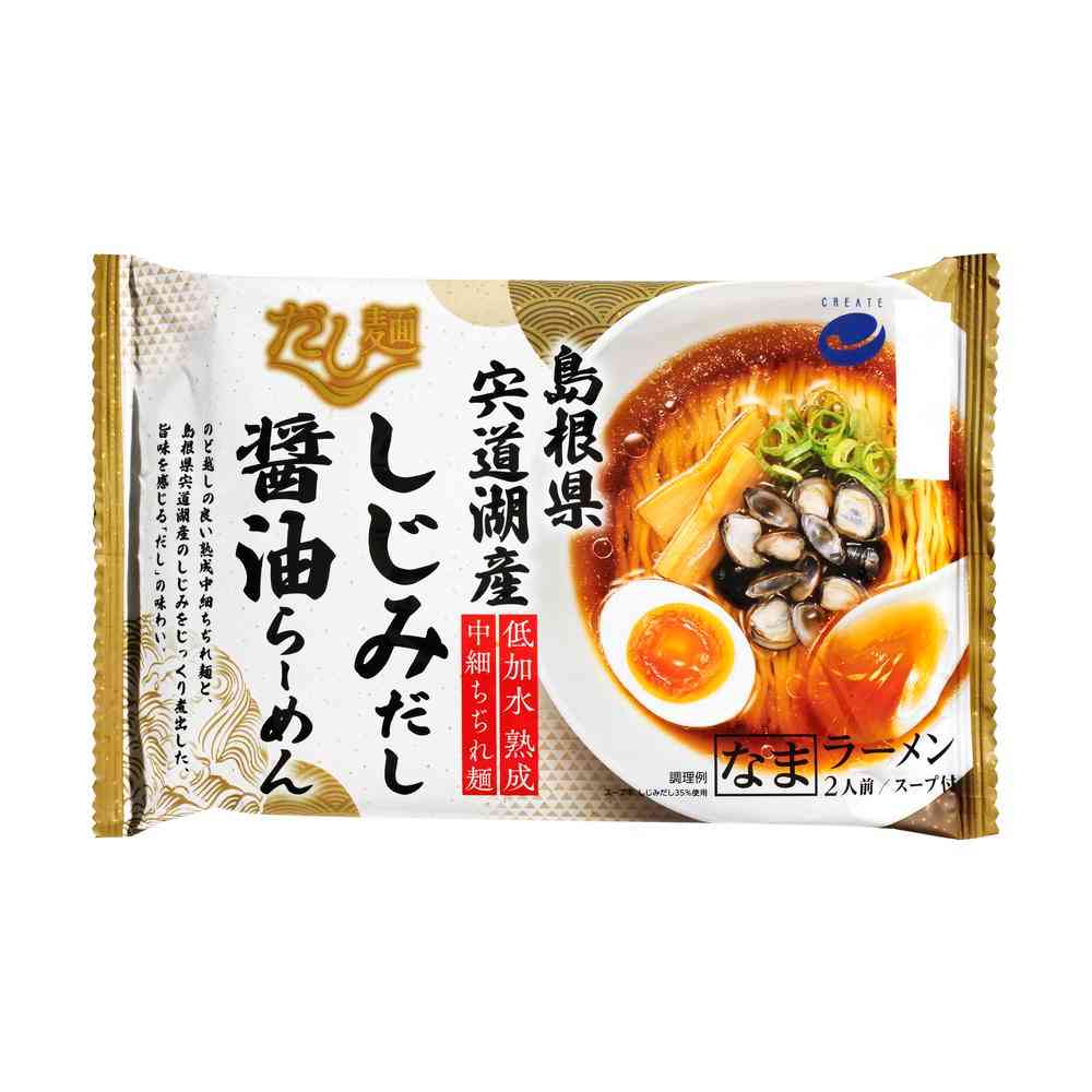 ◆クリエイト だし麺 島根県 宍道湖産 しじみだし醤油らーめん 312g