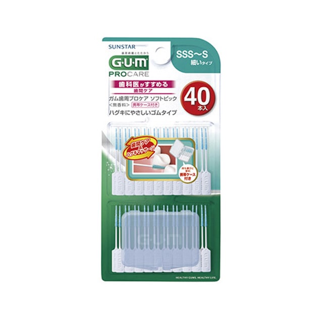 GUMソフトピック 40本入り 無香料 SSS