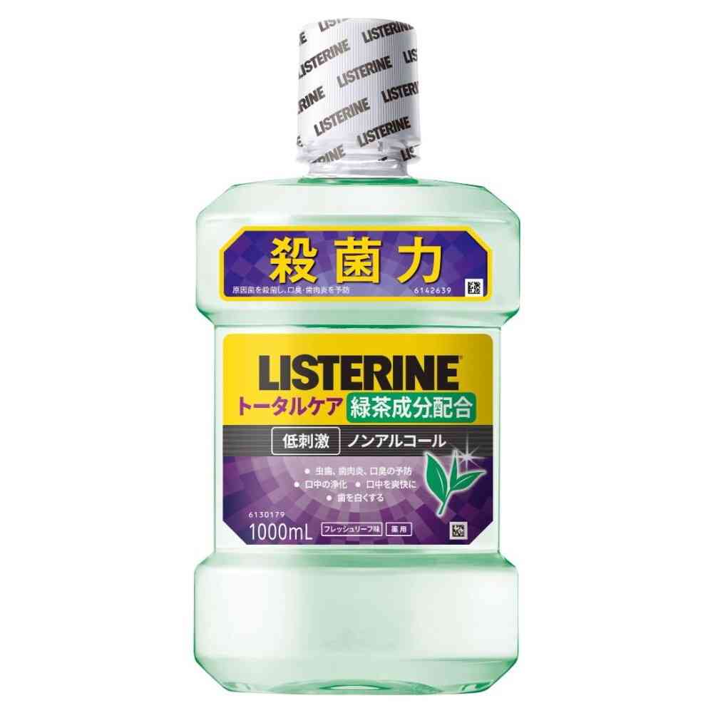 [医薬部外品]薬用リステリン トータルケア グリーンティー 低刺激 ノンアルコール  1000ml