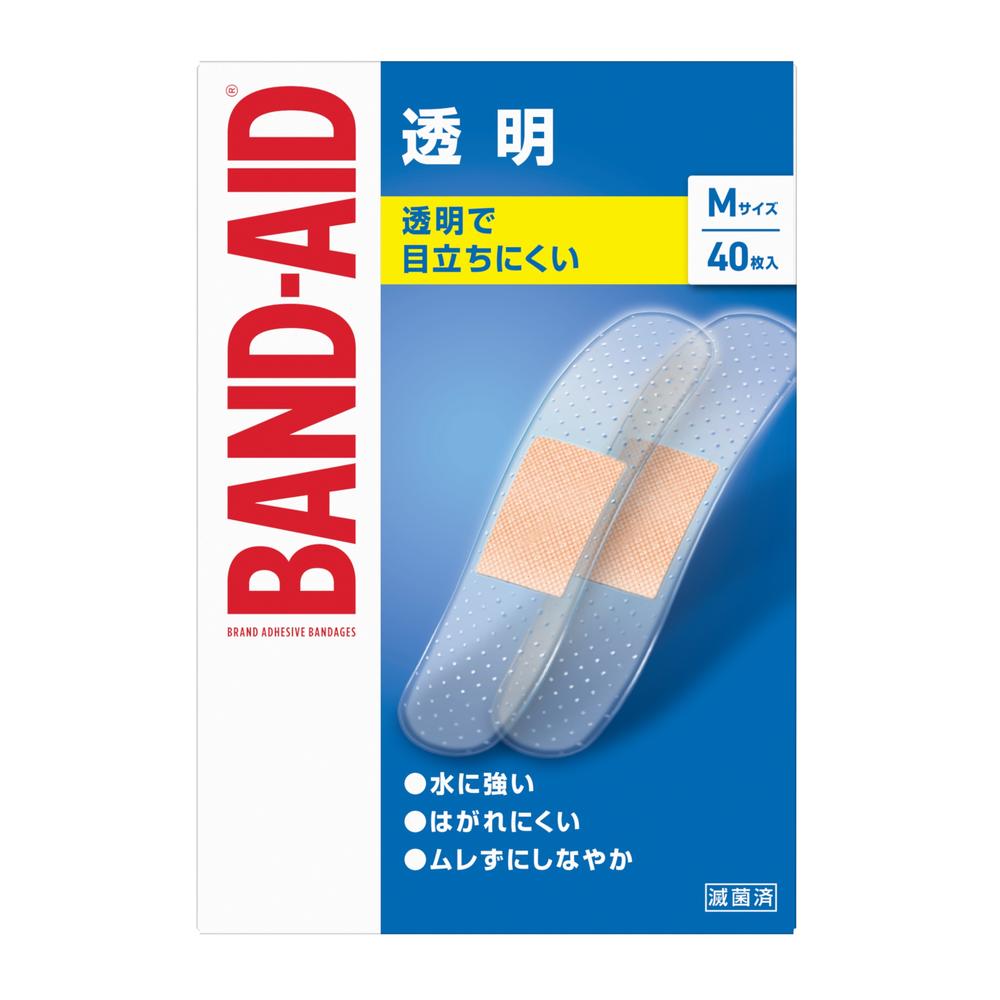 [一般医療機器]バンドエイド 透明 Mサイズ 40枚