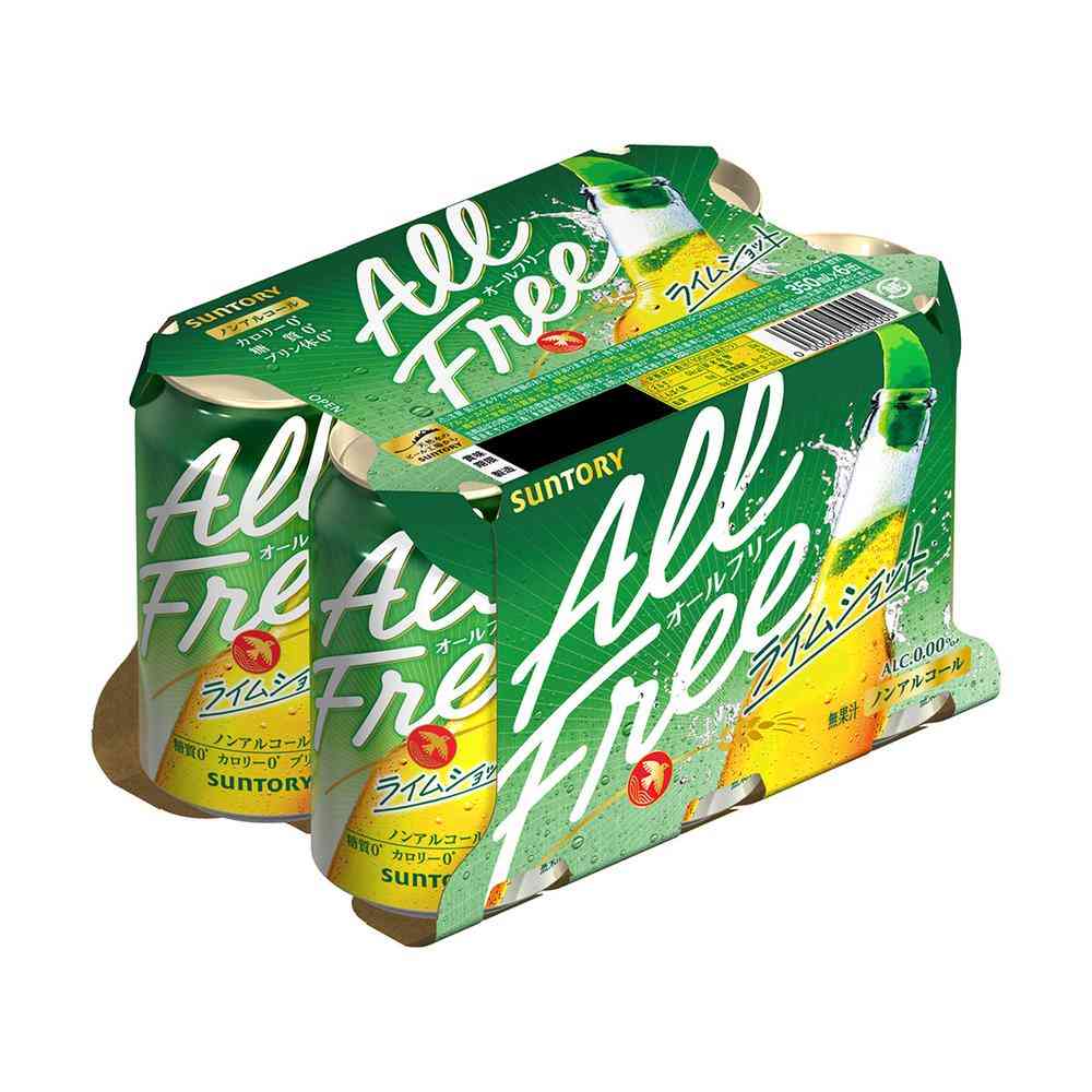 ◆サントリー オールフリー ライムショット 350ml×6本   [4個セット]