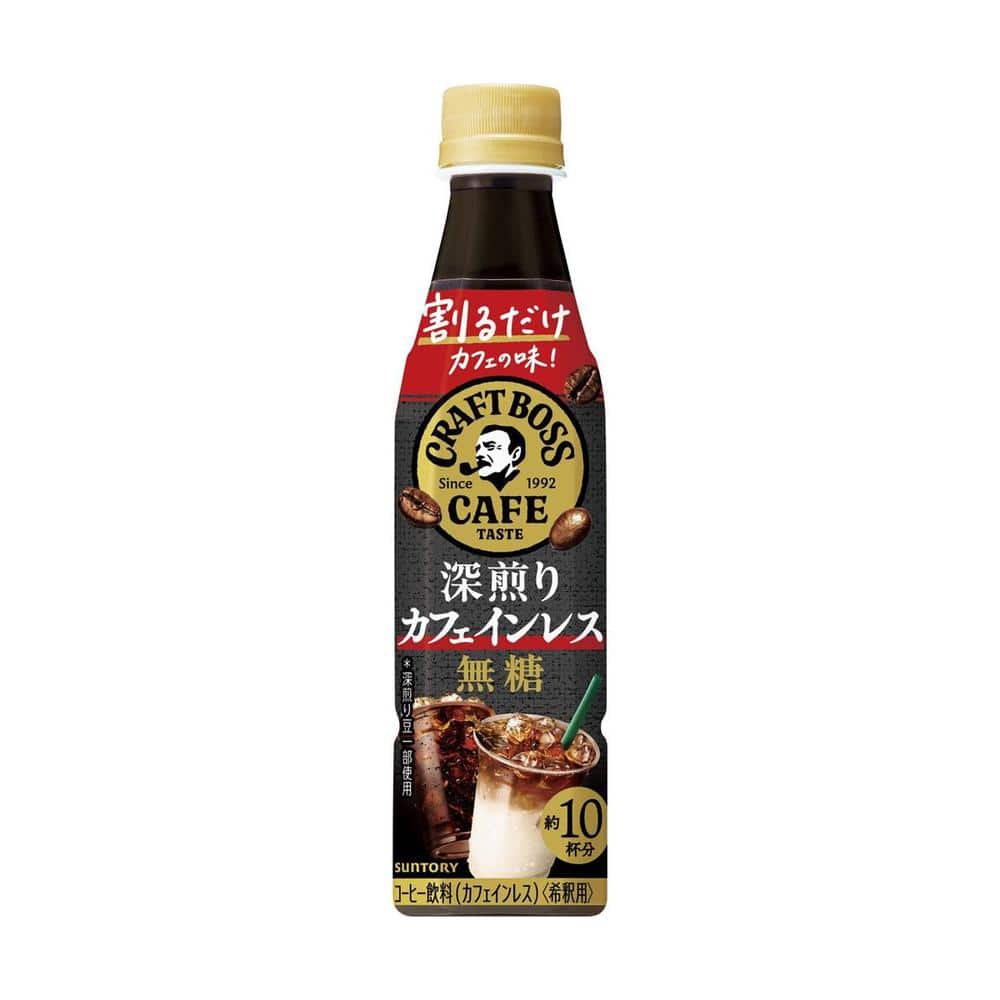 ◆サントリー 割るだけクラフトボス カフェインレス 無糖 340ml [24個セット]