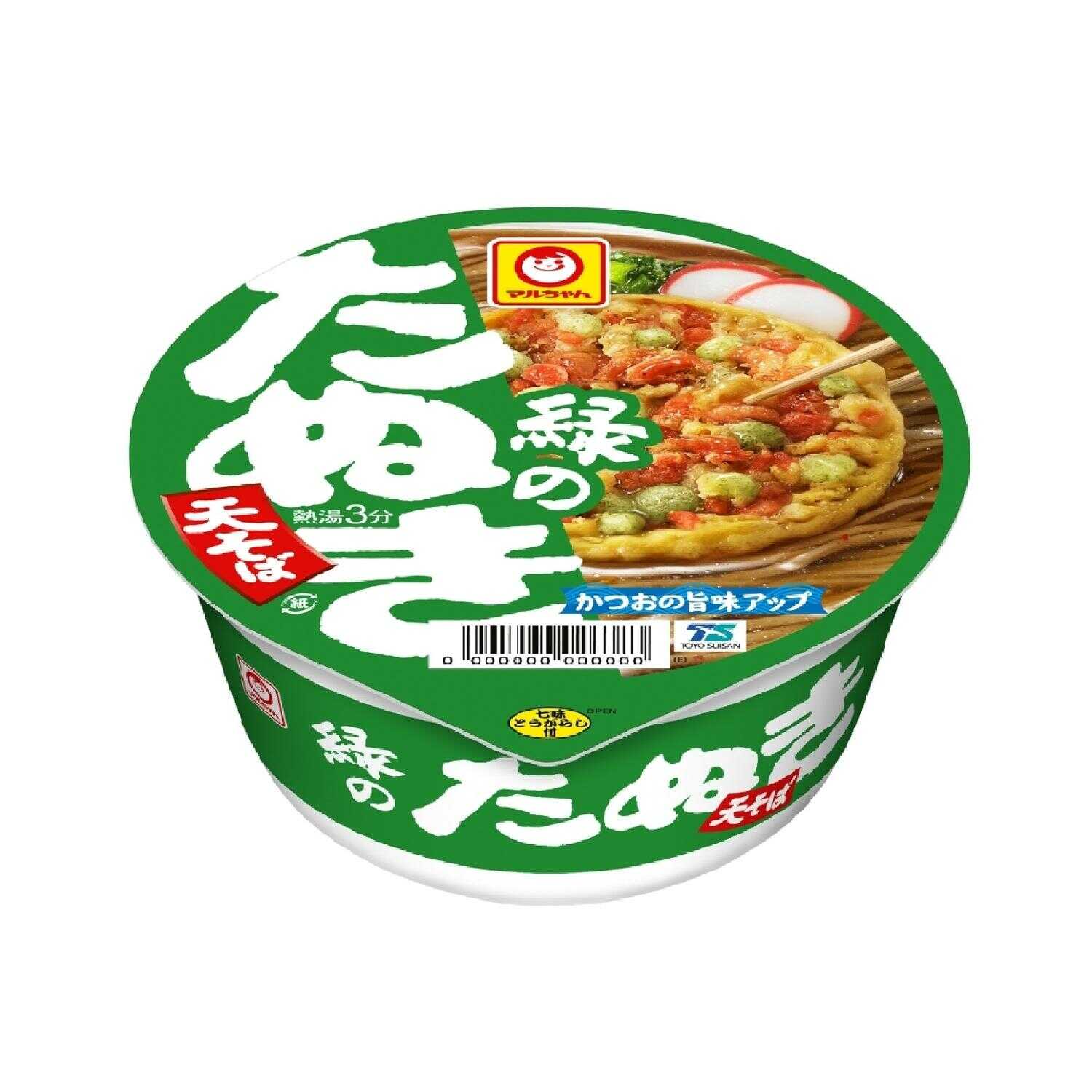◆東洋水産 マルちゃん 緑のたぬき天そば 東 101g   [12個セット]