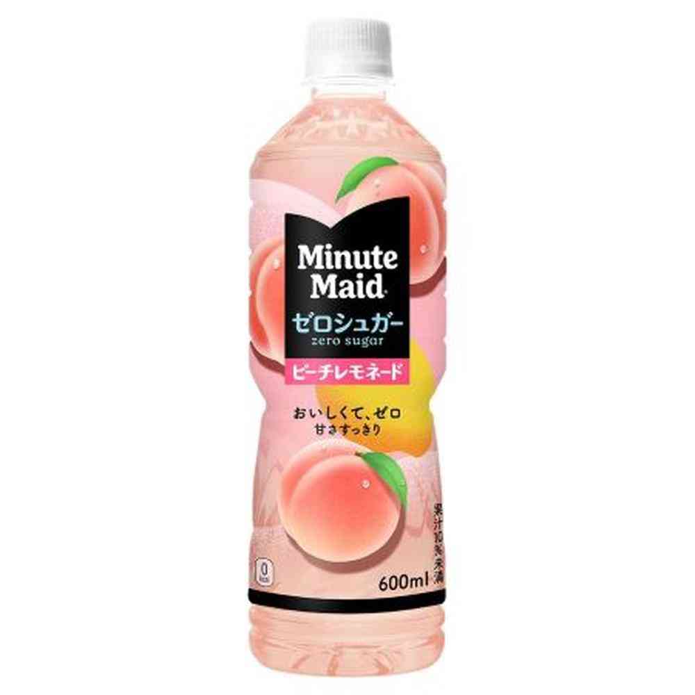 ◆コカ・コーラ ミニッツメイド ゼロシュガー ピーチレモネード 600ml   [24個セット]