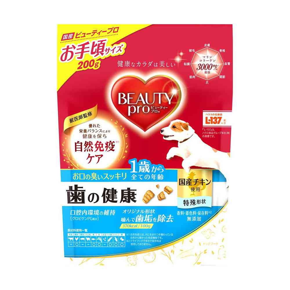 日本ペットフード ビューティープロ ドッグ 歯の健康 200g