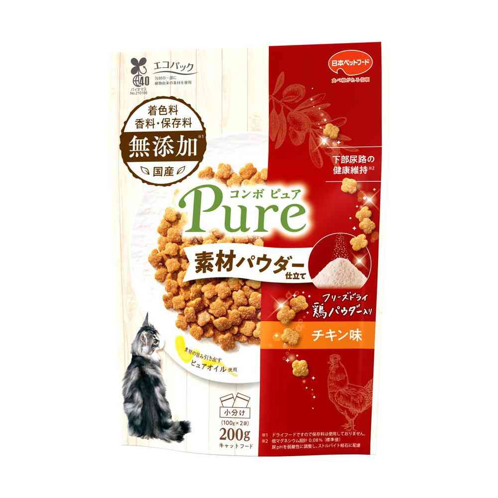 日本ペットフード コンボピュア キャット チキン味 鶏パウダー仕立て