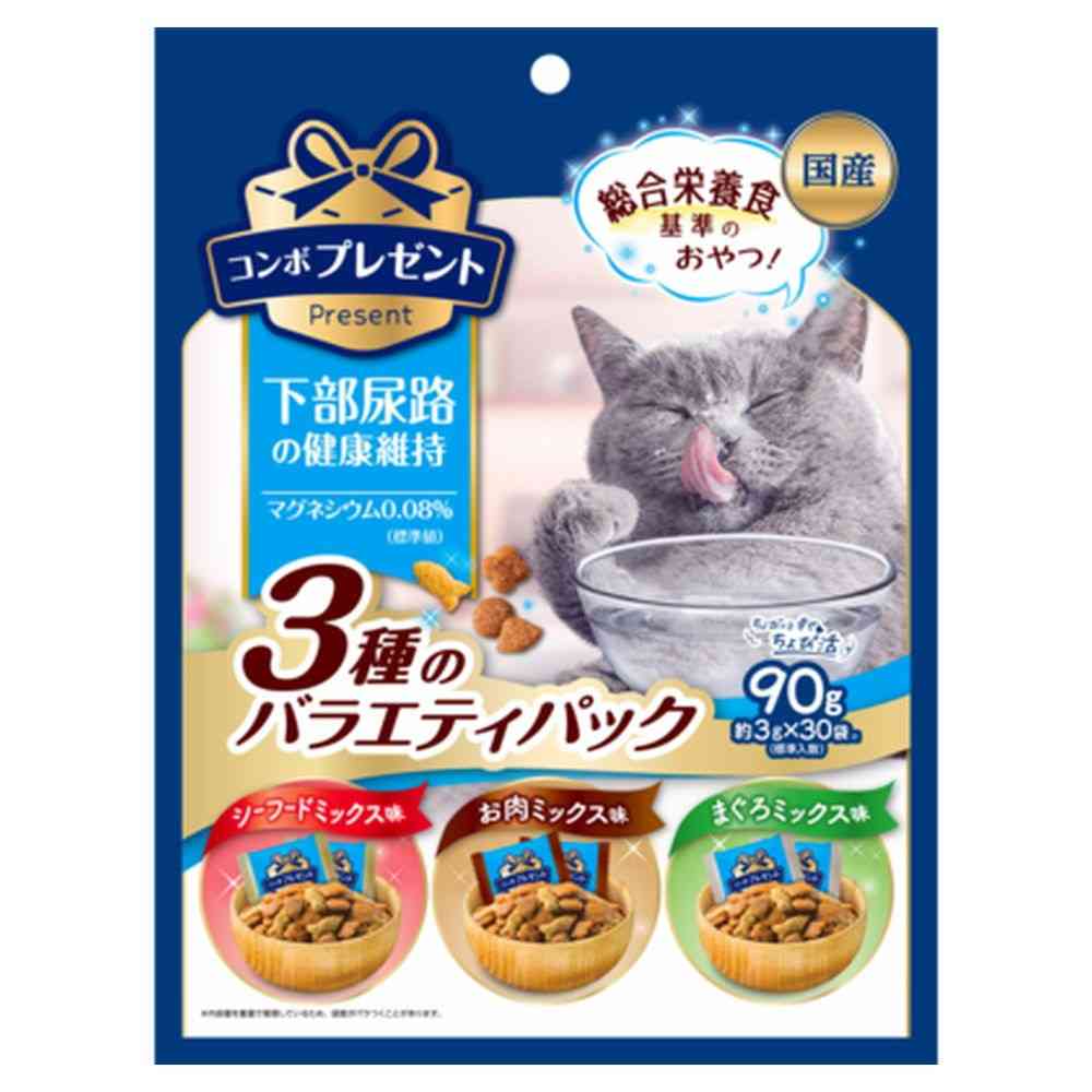 日本ペットフード コンボプレゼント キャット おやつ 下部尿路の健康維持 3種バラエティパック