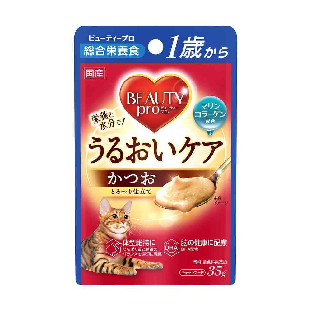 日本ペットフード ビューティプロ キャット パウチ 1歳から かつお 35g