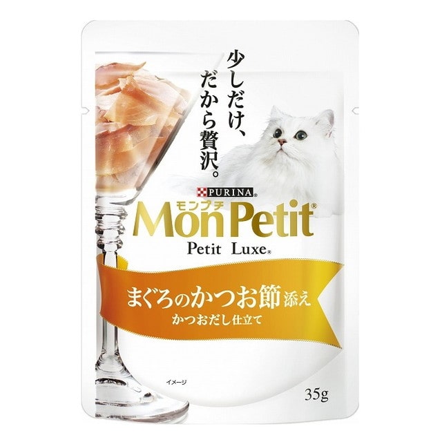 モンプチ プチリュクス パウチ まぐろのかつお節添え 35g