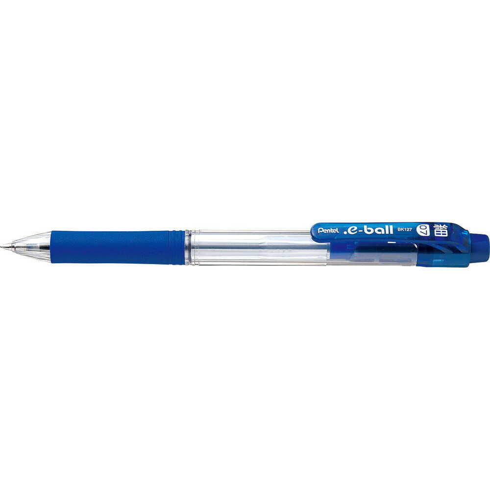ぺんてる 油性ボールペン ドットイー 0.7mm 青 BK127-C 1本