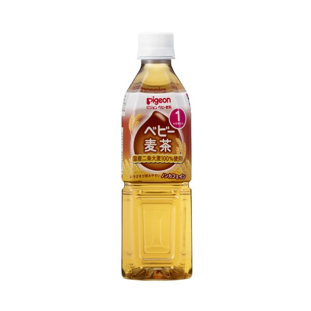 ◆ピジョン ベビー麦茶 500ml（1ヶ月頃から）【24本セット】▽検品時開梱商品のため開梱跡あり