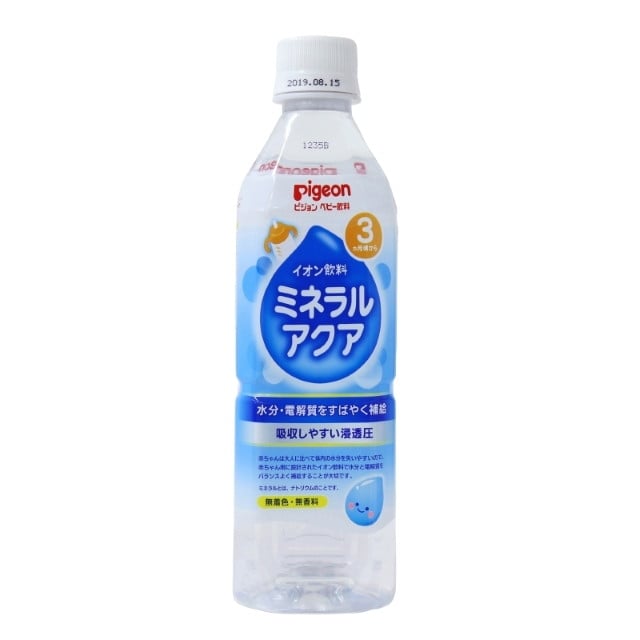 ◆ピジョン ミネラルアクア 500ml（3ヶ月頃から）【24本セット】▽検品時開梱商品のため開梱跡あり
