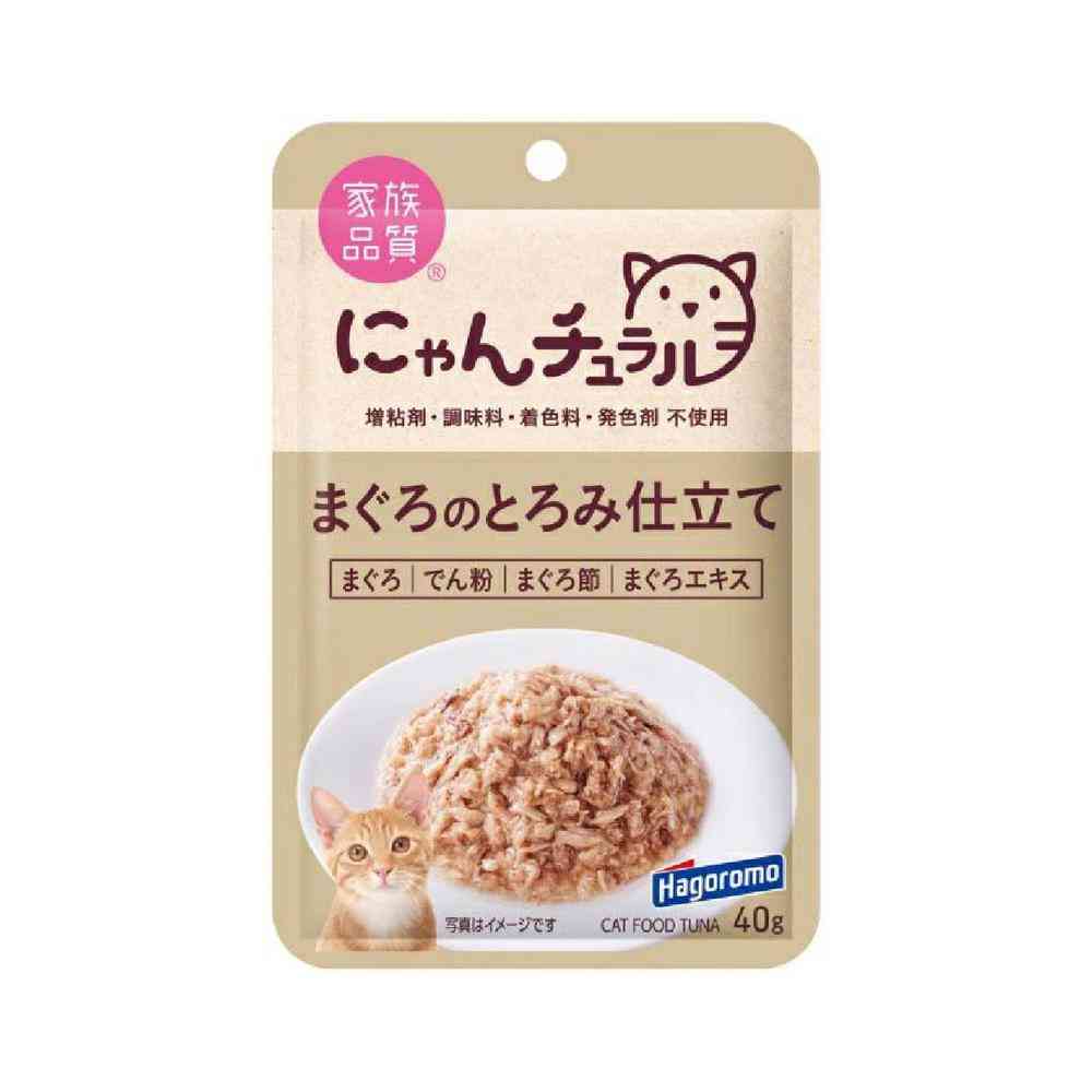 はごろもフーズ にゃんチュラル パウチ まぐろのとろみ仕立て 40g