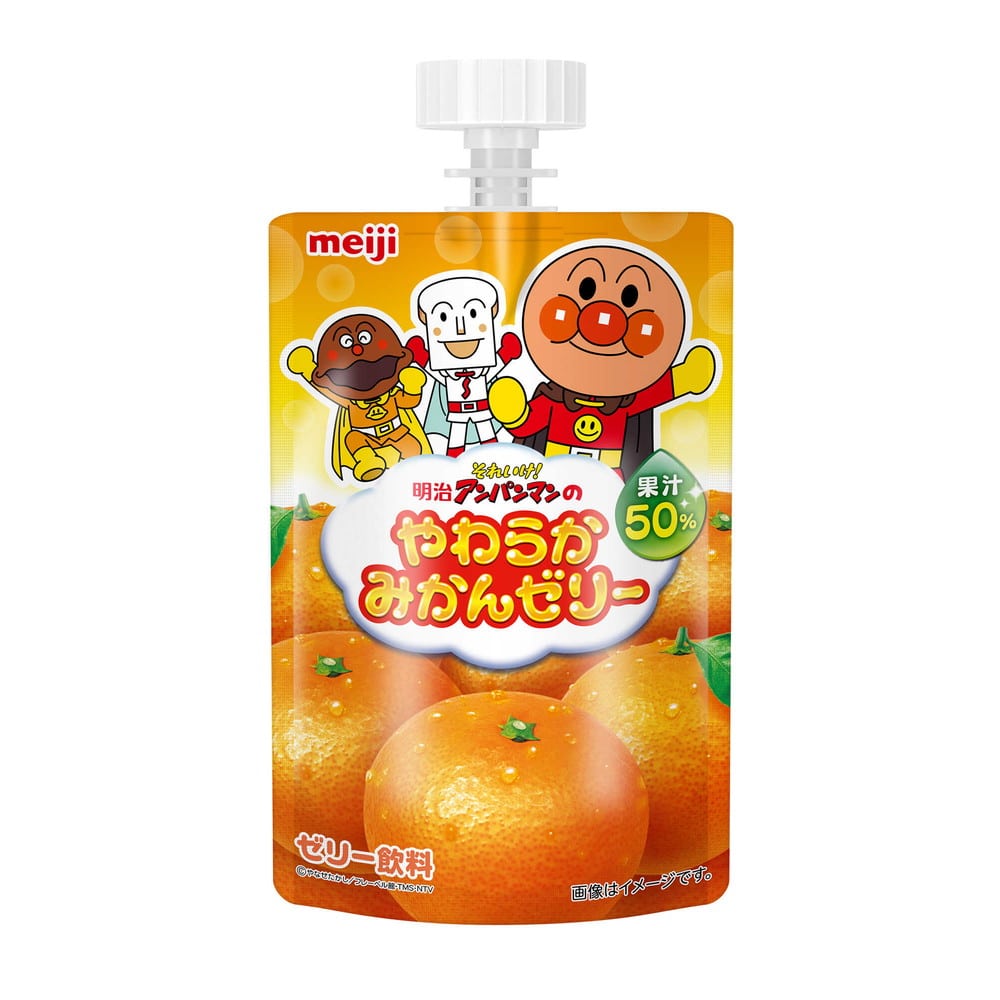 ◆明治 それ行け！アンパンマンのやわらかみかんゼリー 100g