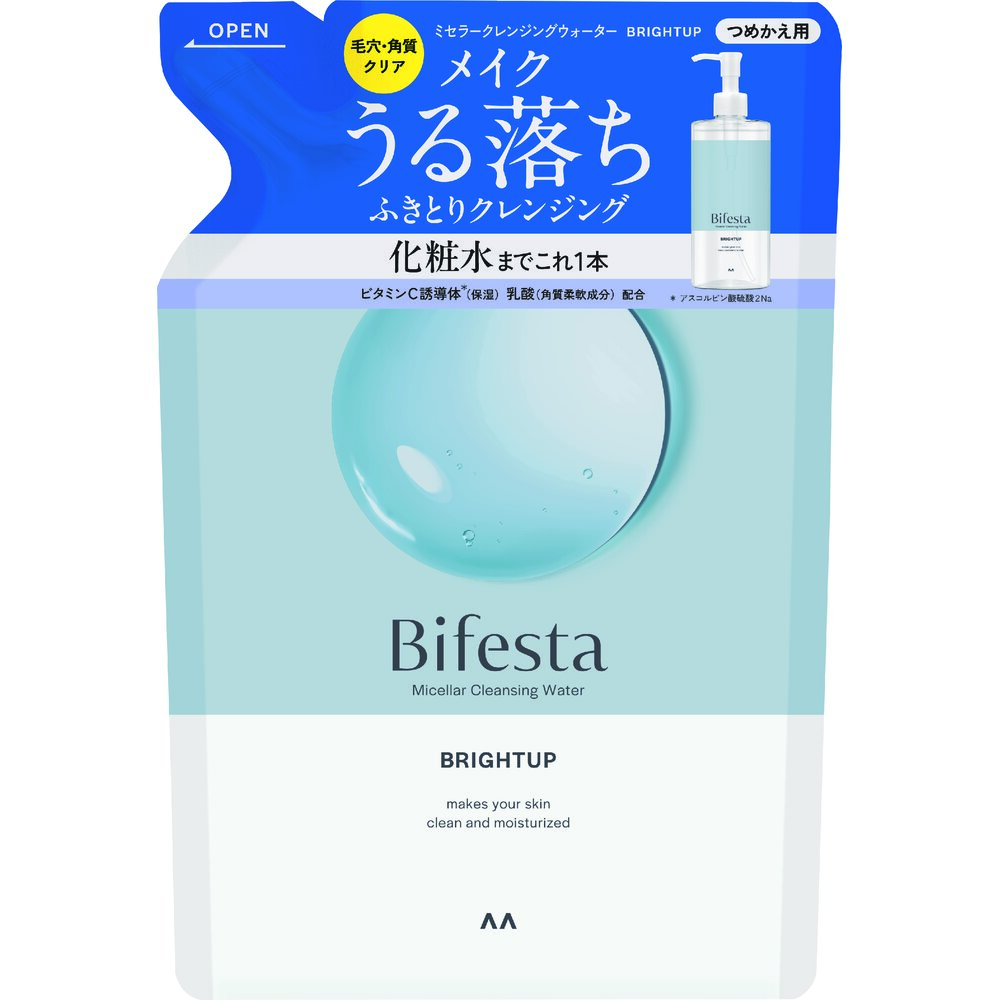 マンダム ビフェスタ ミセラークレンジングウォーター ブライトアップ 詰替え 360ml