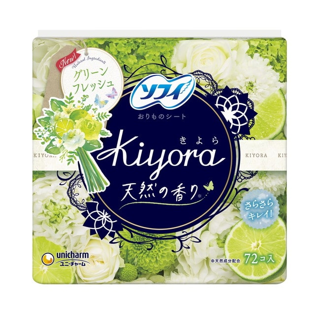 ソフィ Kiyora（キヨラ） フレグランスパンティライナー グリーンフレッシュ 72枚【3個セット】