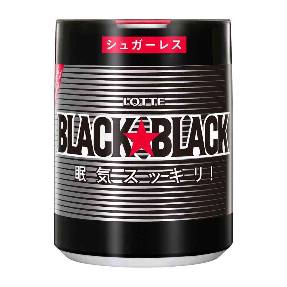 ◆ロッテ ブラックブラック 粒 ワンプッシュボトル 133g   [6個セット]