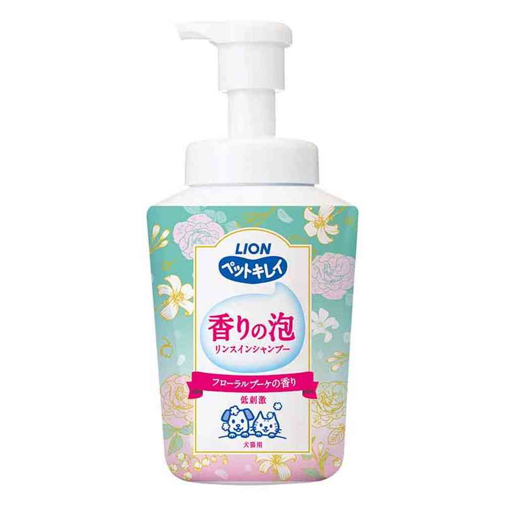 ライオンペット 香り泡リンスインシャンプー フローラルブーケの香り 500ml