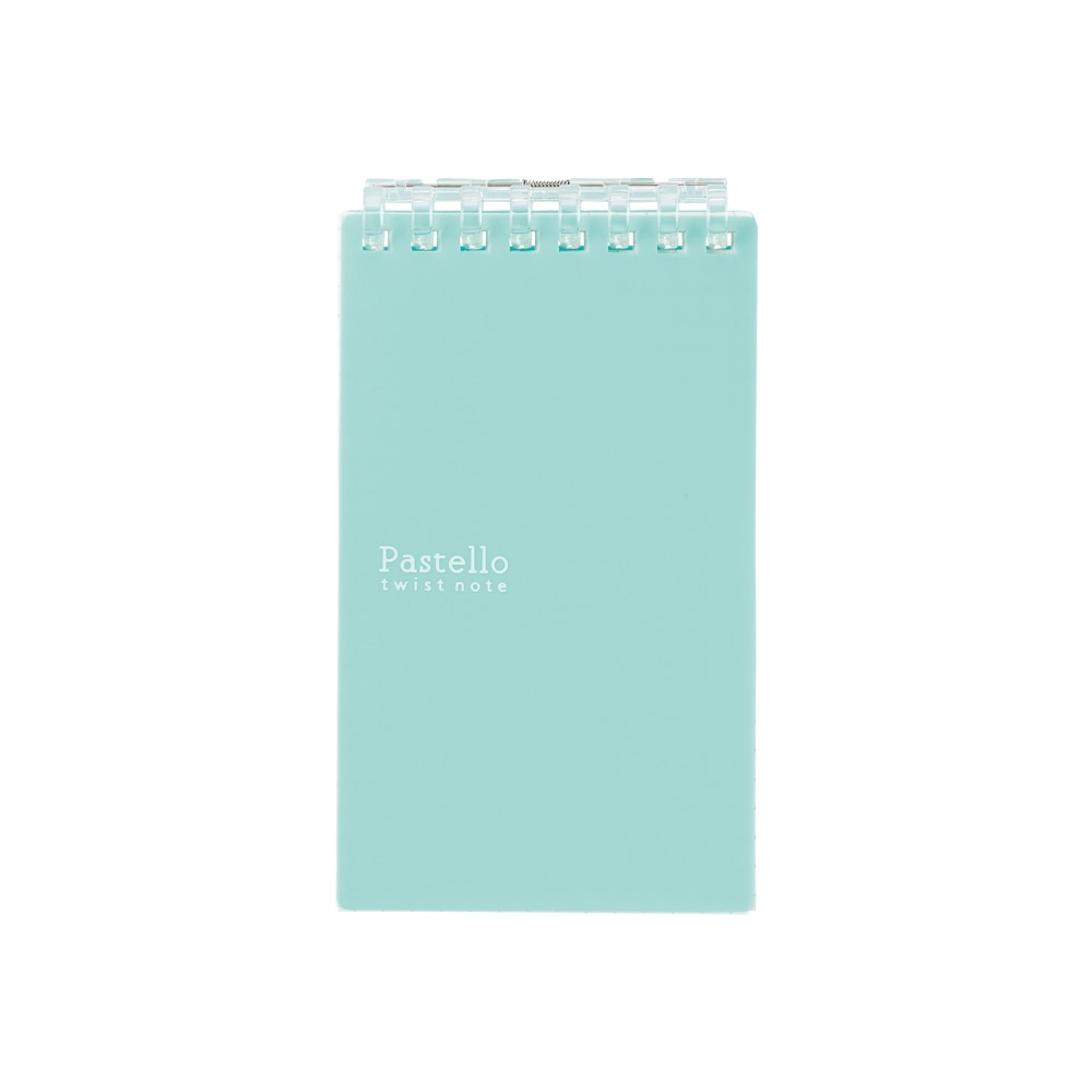 リヒト Pastello ツイストノート（メモサイズ） メモサイズ ライトグリーン リーフ 40枚