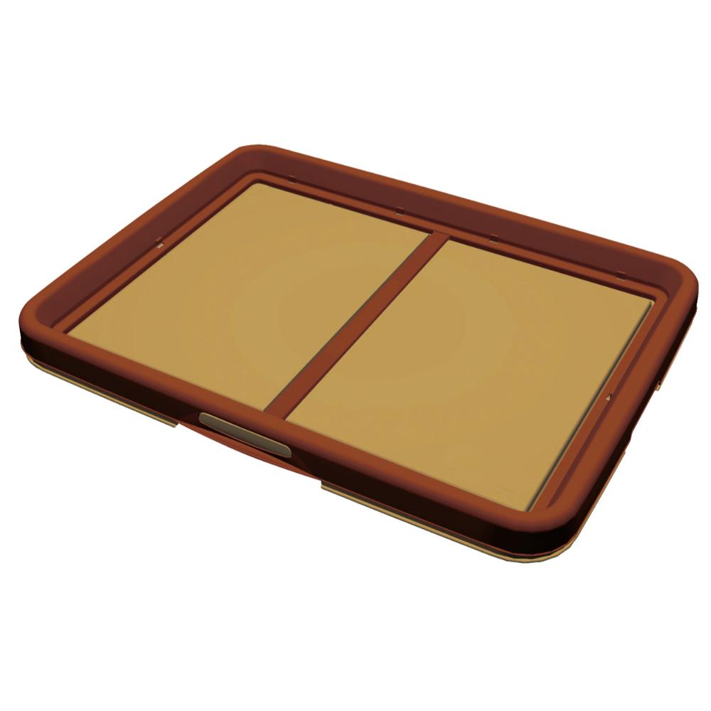 片手でらくらくドッグトレー ブラウン ワイド 【直送品】 返品・キャンセル・他商品と同時購入は不可