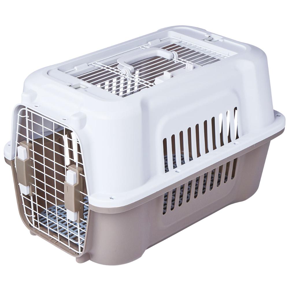 犬猫用キャリー 2ドア タフハウスキャリー アイボリー M 【直送品】 返品・キャンセル・他商品と同時購入は不可