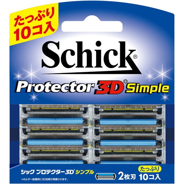 シック プロテクター3D シンプル 替刃 10個
