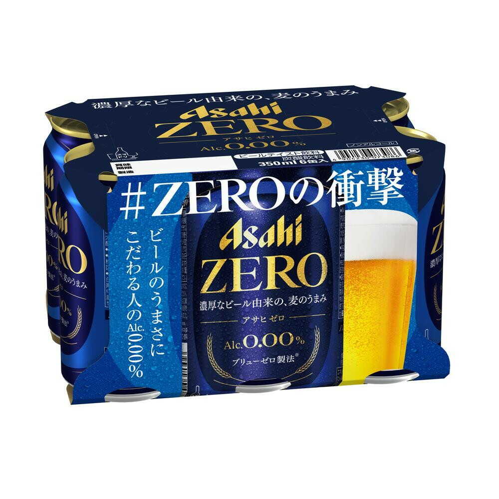 ◆アサヒ アサヒゼロ ＜ノンアルコール＞ 350ml×6本   [4個セット]