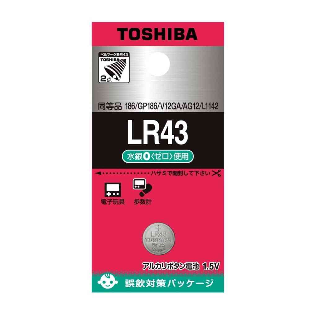 トウシバ　ＴＯＳＨＩＢＡ　ボタン電池　LR43EC