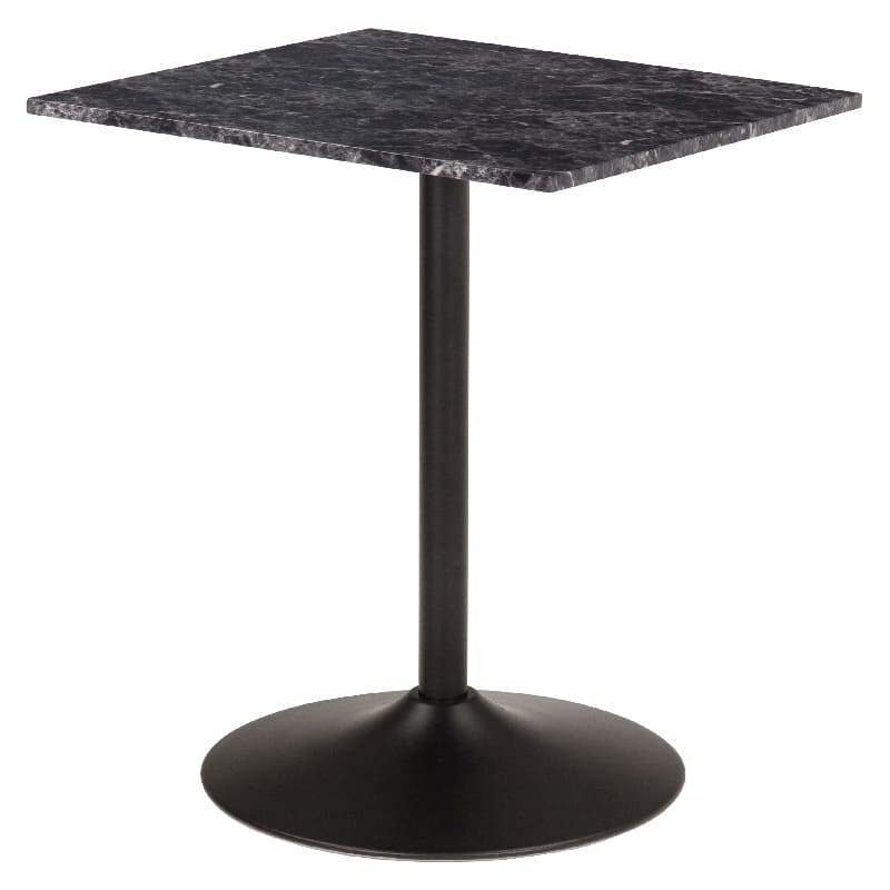 カフェテーブル（角型） LT-4919MBK 【直送品】 返品・キャンセル・他商品と同時購入は不可