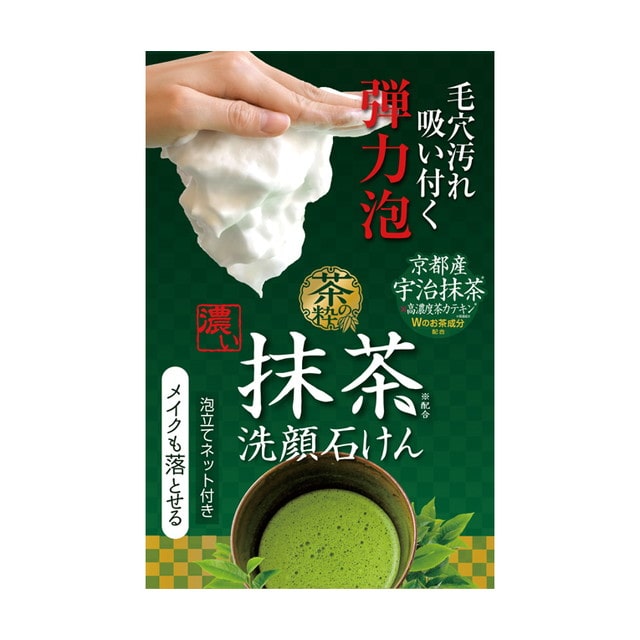 コスメテックスローランド 茶の粋 濃い洗顔石鹸M   100g