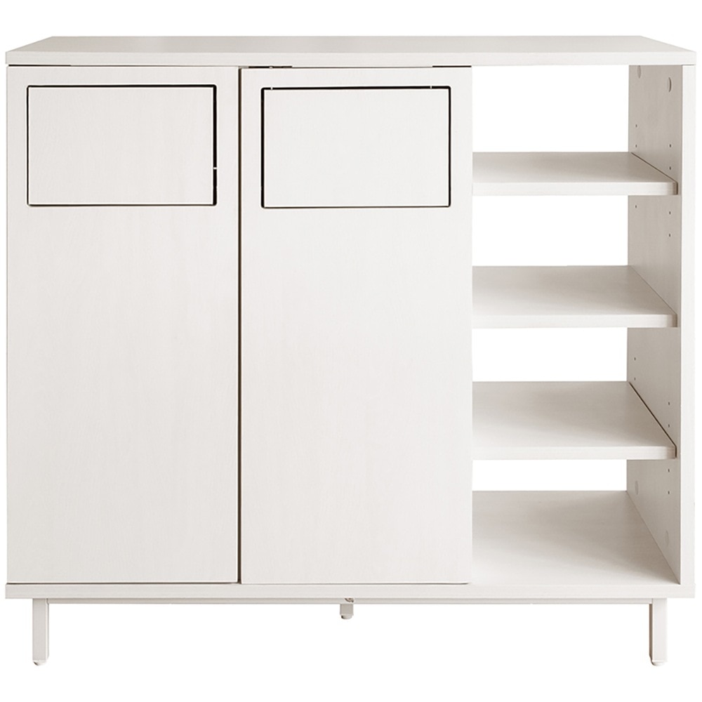 カウンターダストボックス ハルモア DB-9040 WH 組立必要【直送品】 返品・キャンセル・他商品と同時購入は不可