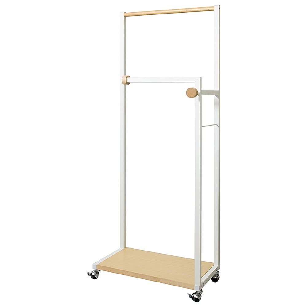 ハンガーラック Paren（パレン）HS-620R WH 組立必要【直送品】 返品・キャンセル・他商品と同時購入は不可