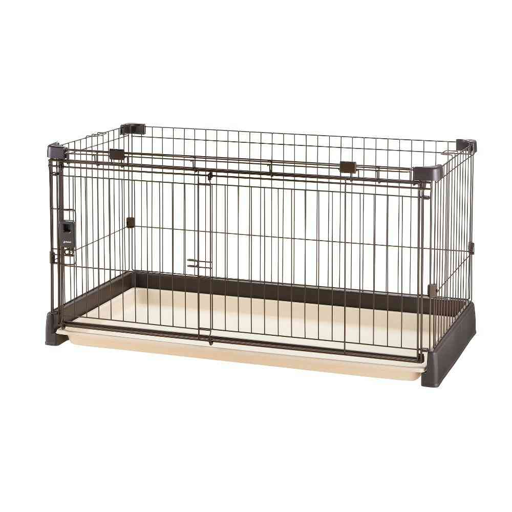 もっとお掃除簡単ペットサークル 120-60 ダークブラウン 【直送品】 返品・キャンセル・他商品と同時購入は不可